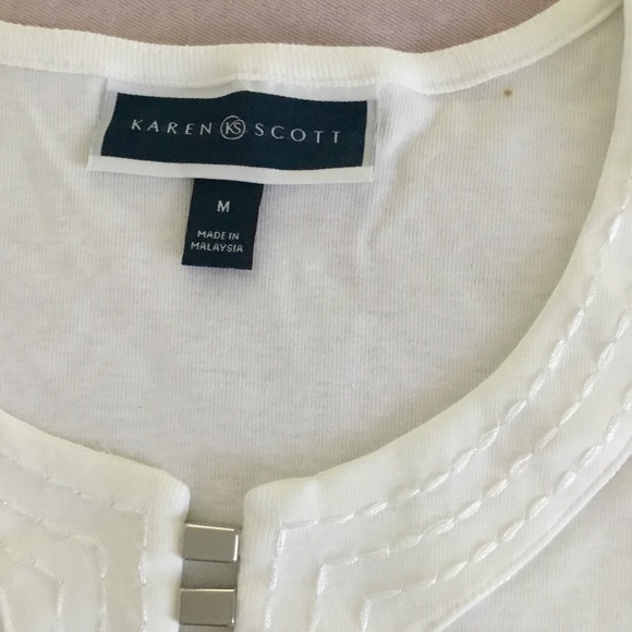 Karen Scott cotton tunic size M - Picture 2 of 7